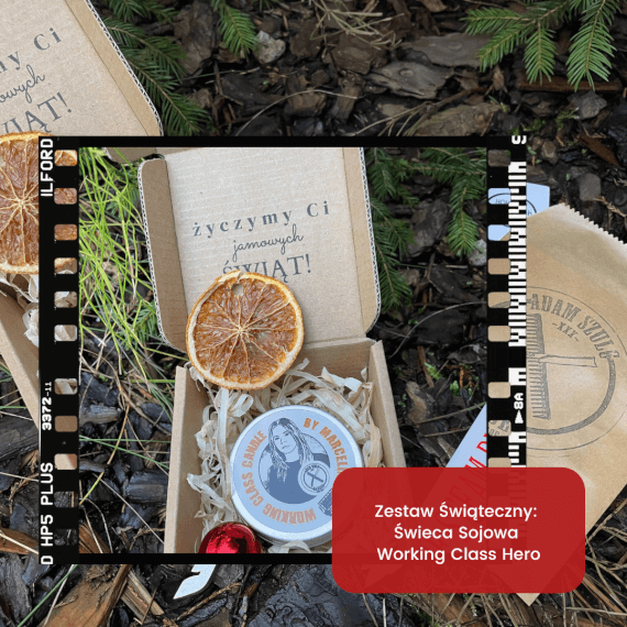 Zestaw Świąteczny: Świeca Sojowa x Working Class Hero
