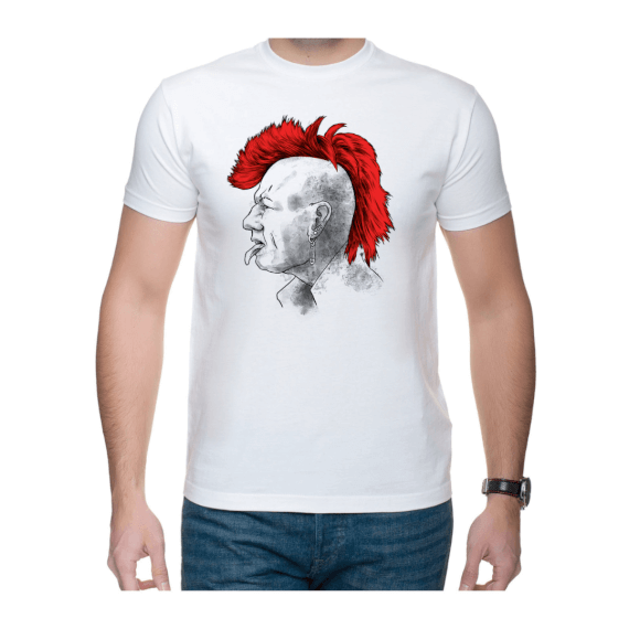 T-Shirt - Koszulka - Punk's Not Dead, biała