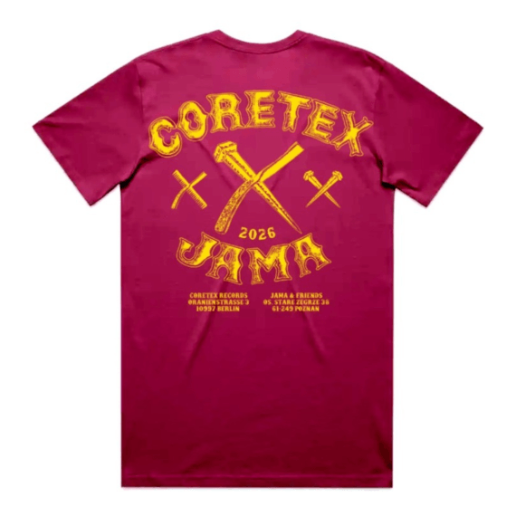 T-Shirt - Koszulka - Jama x Coretex, burgund