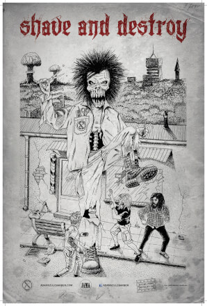 PLAKAT „SHAVE & DESTROY”  